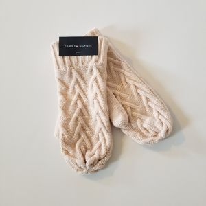 Tommy Hilfiger Peach Women One Size Mittens